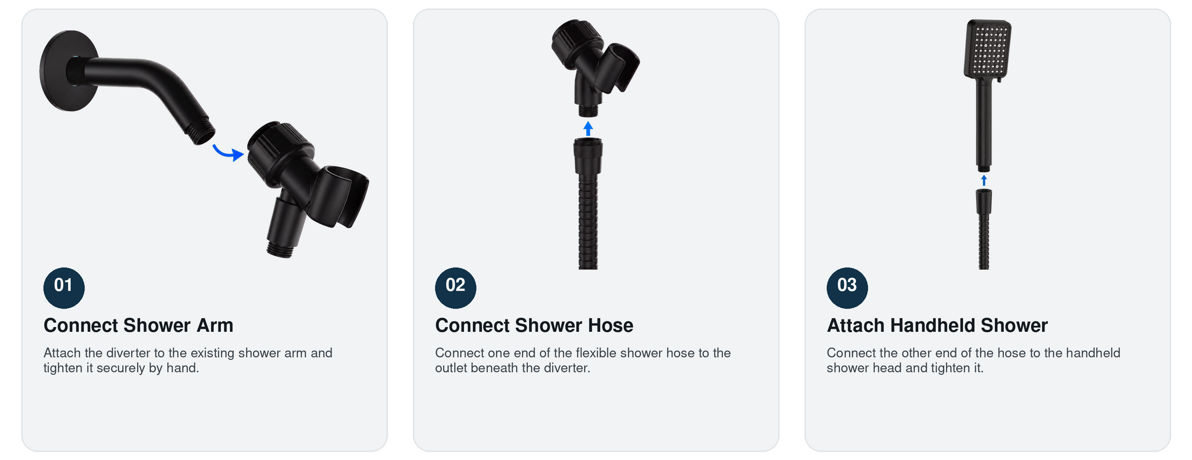 MakeFit shower installation steps